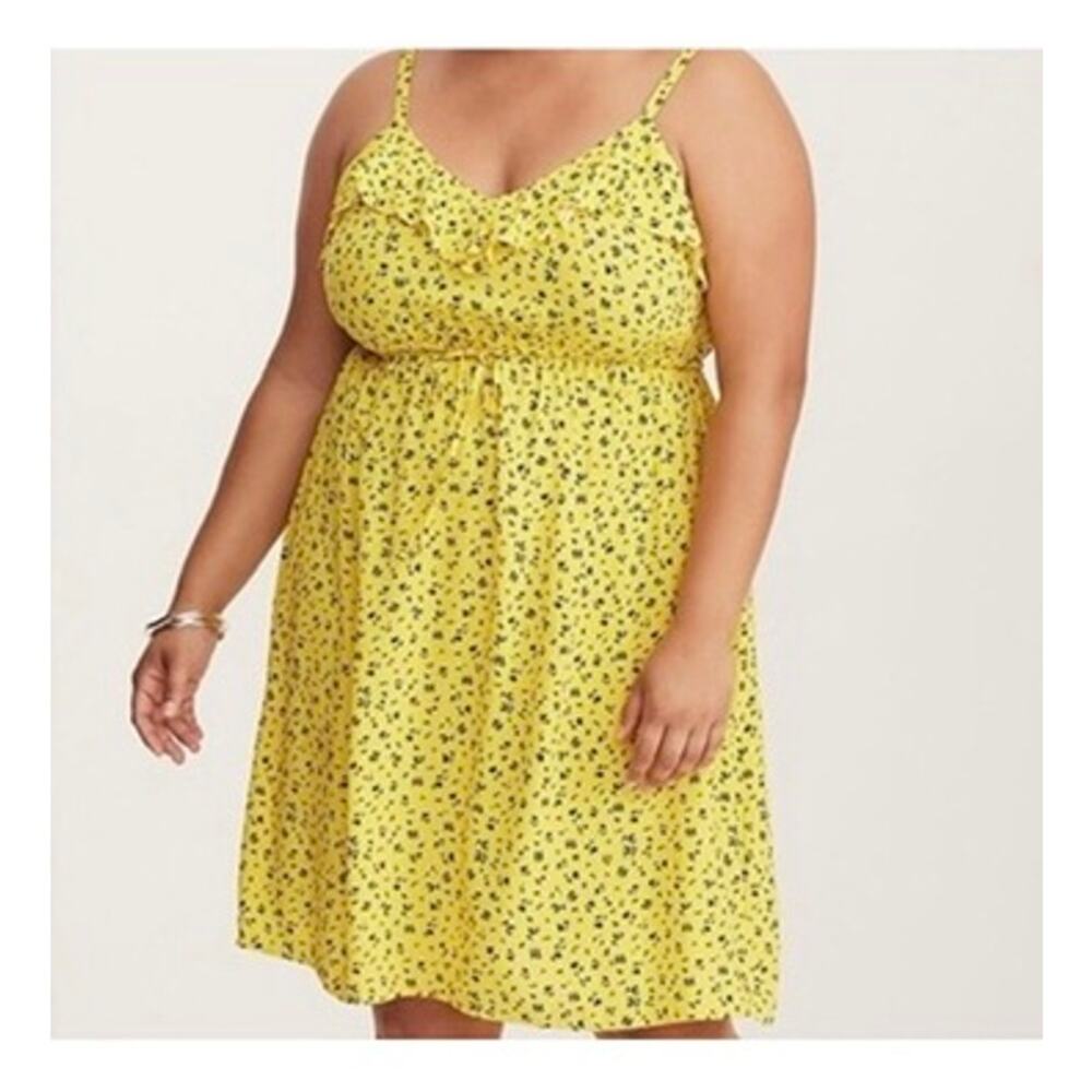 TORRID Women's Plus Floral Challis Ruffle Dress | Size 2 2X